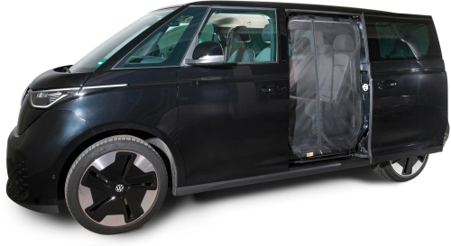 Mayr Van Schiebetürenmoskitonetz mit Magnetreißverschluss geeignet für ID Buzz mit Maschenweite Fine-mesh für Fahrerseite links - Türvorhänge & Fliegengitter