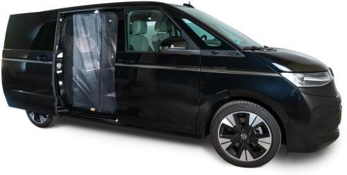 Mayr Van Schiebetürenmoskitonetz mit Magnetreißverschluss geeignet für VW T7 mit Maschenweite Fine-mesh für Beifahrerseite links - Insektenabwehr & Mückenschutz