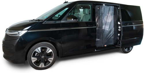 Mayr Van Schiebetürenmoskitonetz mit Magnetreißverschluss geeignet für VW T7 mit Maschenweite Fine-mesh für Fahrerseite links - Insektenabwehr & Mückenschutz