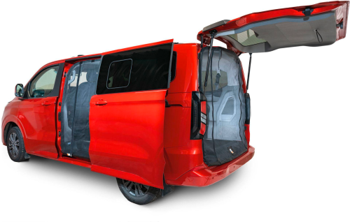 Mayr Van Schiebetürenmoskitonetz mit Reißverschluss geeignet für Custom V710 (ab 2023) mit Maschenweite Fine-mesh für Fahrerseite links - Insektenabwehr & Mückenschutz