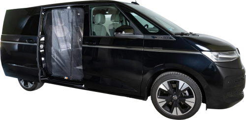 Mayr Van Schiebetürenmoskitonetz mit Reißverschluss geeignet für VW T7 mit Maschenweite Fine-mesh für Beifahrerseite rechts - Insektenabwehr & Mückenschutz