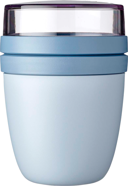 Mepal Lunchpot Ellipse Vorratsbecher Set / Auslaufsicherer Snack- und Müslibecher nordic blue 700 ml - Lebensmittelbehälter / Vorratsdosen