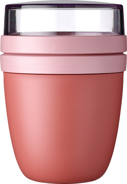 Mepal Lunchpot Ellipse Vorratsbecher Set / Auslaufsicherer Snack- und Müslibecher vivid mauve 700 ml - Lebensmittelbehälter / Vorratsdosen