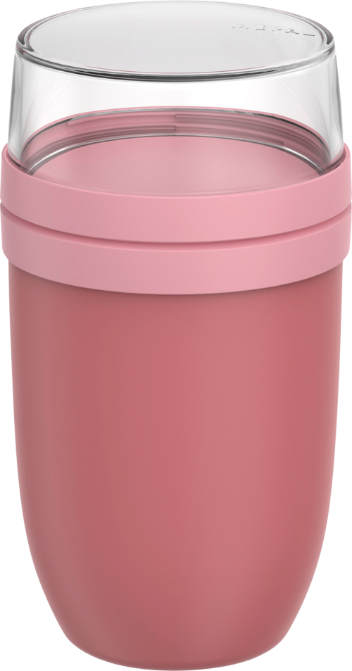 Mepal Lunchpot Ellipse XL Vorratsbecher Set / Auslaufsicherer Snack- und Müslibecher 750 ml vivid mauve - Lebensmittelbehälter / Vorratsdosen