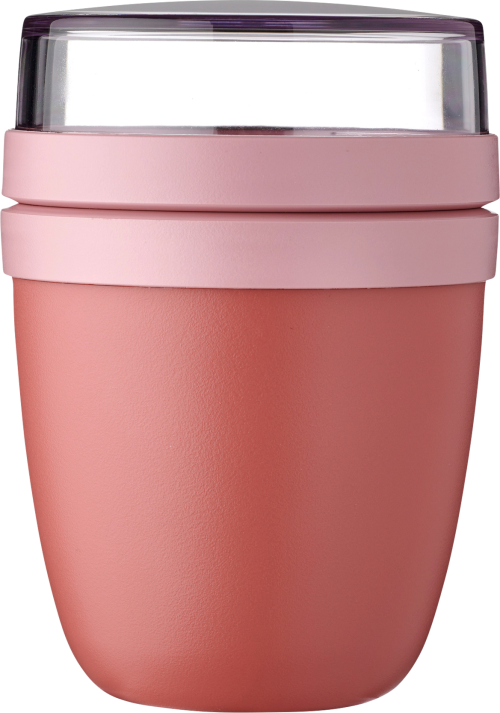 Mepal Lunchpot Ellipse mini Vorratsbecher Set / Auslaufsicherer Snack- und Müslibecher vivid mauve 420 ml - Lebensmittelbehälter / Vorratsdosen