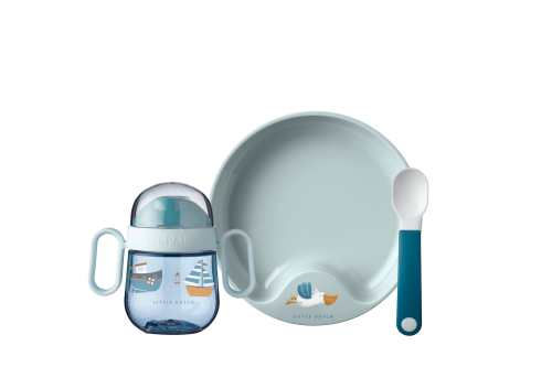 Mepal Mio Babygeschirr-Set 3-tlg. sailors bay  - Kunststoff und Melamin Geschirr-Sets