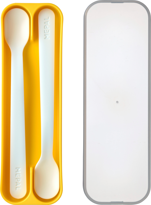 Mepal Mio Fütterlöffelset 2 Stück gelb  - Campingbesteck