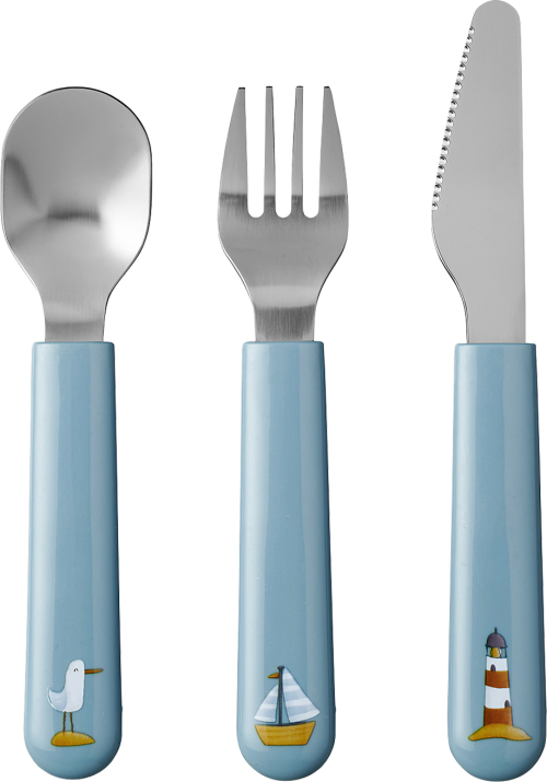 Mepal Mio Kinder Besteckset 3 teilig sailors bay  - Campingbesteck