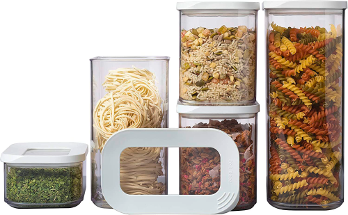 Mepal Modula Vorratsdosen Starterset 5 teilig weiß - Lebensmittelbehälter / Vorratsdosen