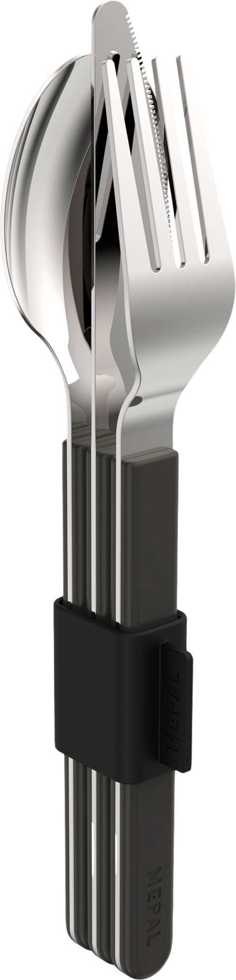 Mepal Silueta Besteckset 3-teilig Nordic black - Campingbesteck