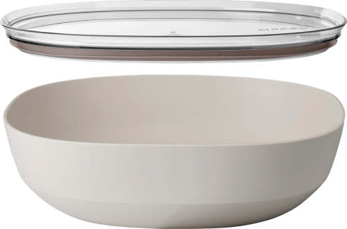 Mepal Silueta Servierschale mit Deckel 4000 ml Nordic white - Schüsseln & Schalen