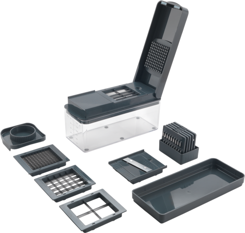 Metaltex 12-in-1 multifunktionaler Slice-Cube Obst-/Gemüseschneider 1,5 Liter Behälter - Sonstiges Küchenzubehör
