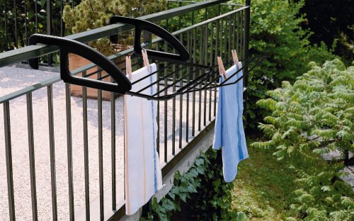 Metaltex Bries Heizungs- und Balkonwäschetrockner schwarz - Wäsche & Trocknen