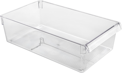 Metaltex Frigo-System Organizer transparenter Behälter für Kühlschrank 21 x 36 x 10 cm - Lebensmittelbehälter / Vorratsdosen