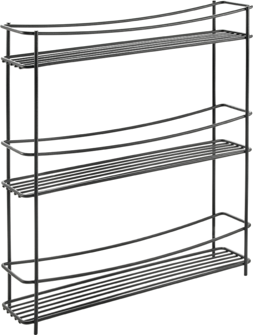 Metaltex Kumino 3 LAVA Gewürzregal 3 Etagen 33 x 7 x 37 cm - Behälter und Halterungen