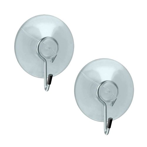 Metaltex Saughaken transparent Kunststoff 2er Set 4 cm - Halterungen und Befestigungen