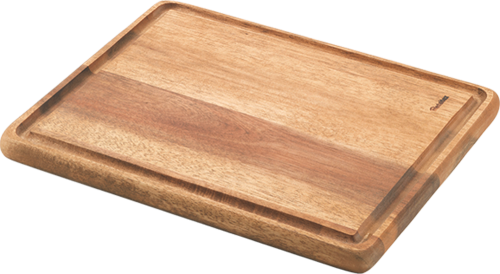 Metaltex Schneidebrett rechteckig aus Akazienholz 24 x 20 x 1,5 cm - Schneidebretter