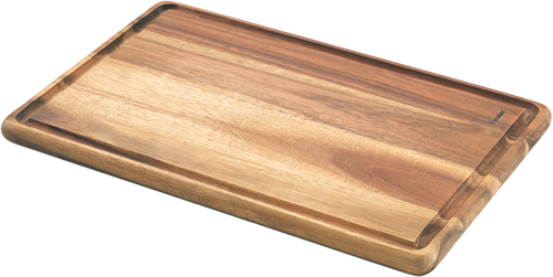Metaltex Schneidebrett rechteckig aus Akazienholz 31 x 21 x 1,5 cm - Schneidebretter
