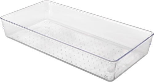 Metaltex Schubladen Organizer / Behälter stapelbar transparent large wide - Ordnungssysteme