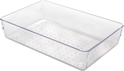 Metaltex Schubladen Organizer / Behälter stapelbar transparent medium wide - Ordnungssysteme