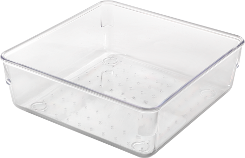 Metaltex Schubladen Organizer / Behälter stapelbar transparent small wide - Ordnungssysteme
