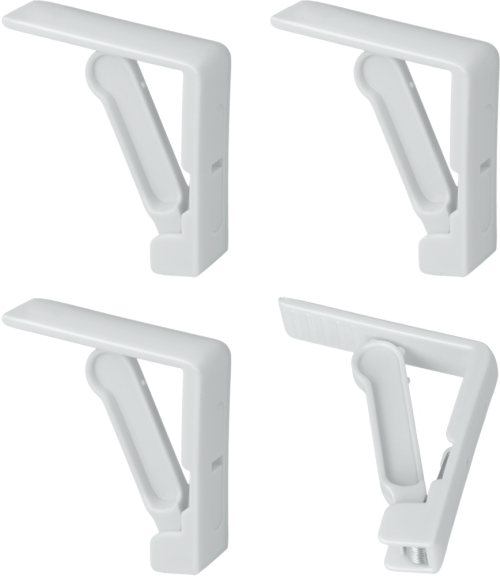 Metaltex Tischtuchklammern verstellbar aus Kunststoff 4 Stück  - Halterungen und Befestigungen