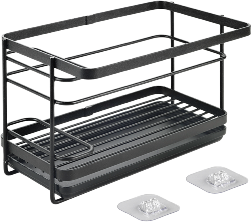 Metaltex Tokyo LAVA Spülbecken-Organizer mit U-Fix Haken Klebehakensystem  - Spülhilfen