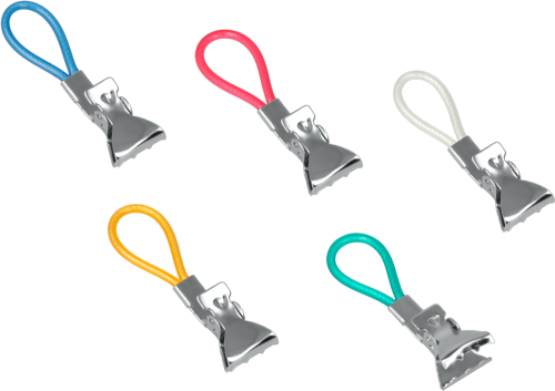 Metaltex Tücher-Halter 5-er Set Bunt  - Halterungen und Befestigungen