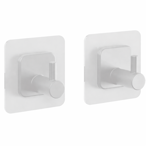 Metaltex U Fix Hafthaken quadratisch 2er Set 3 x 3 cm - Halterungen und Befestigungen