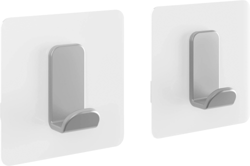 Metaltex U-Fix Hafthaken rechteckig 2er Set - Halterungen und Befestigungen