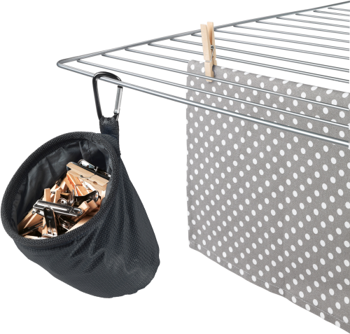 Metaltex Wäscheklammerbeutel mit Karabinerhaken 17 x 11 x 15 cm - Wäsche & Trocknen