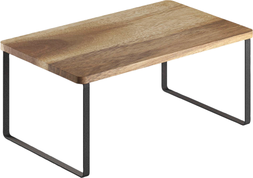 Metaltex York LAVA Gewürzregal 1-Etage aus Akazienholz 32 x 19 x 16 cm  - Behälter und Halterungen