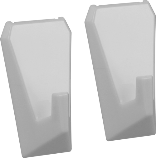 Metaltex pullCLEAN Klebehaken 2 Stück Weiß - Halterungen und Befestigungen