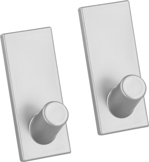Metaltex pullCLEAN Klebehaken rechteckig 2er Set - Halterungen und Befestigungen