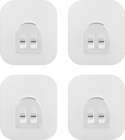 Metaltext U-Fix Hafthaken quadratisch 4er Set  - Halterungen und Befestigungen