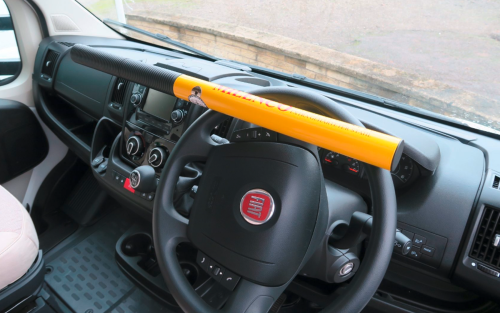 Milenco Hochsicherheits-Lenkradschloss Commerical High Security Steering Wheel Lock Yellow - Wegfahrsperren