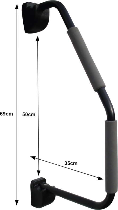 Milenco Safety Hand Rail XL Black - Vorhängeschlösser & Verriegelungen