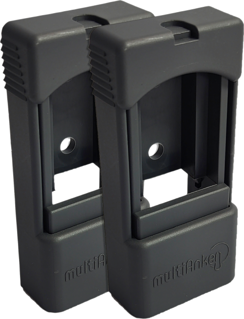 Multianker Clip 2er Set für Befestigung vom Multianker Wäschetrockner an Multianker Saugnäpfen grau  - Weiteres Markisenzubehör