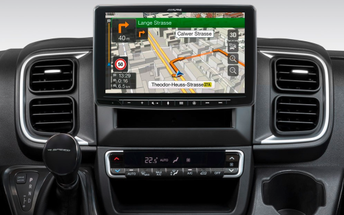 Navigationssystem INE-F904DU8 mit 9-Zoll Touchscreen für Ducato 8, 1-DIN-Einbaugehäuse, DAB+, Apple CarPlay und Android Auto Unterstützung und mehr - Navigationsgeräte von Alpine