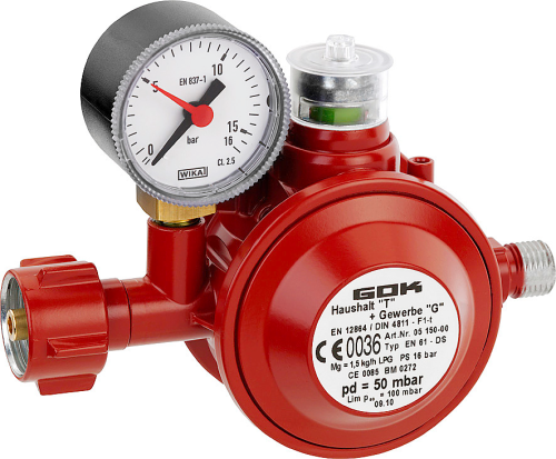 Niederdruckregler - Camping-Gasdruckregler von GOK