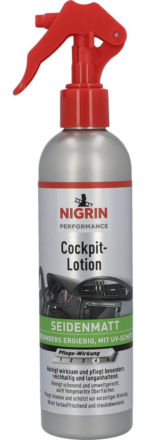 Nigrin Performance Cockpit-Lotion - seidenmatt 300 ml - Innenbereich & Scheiben