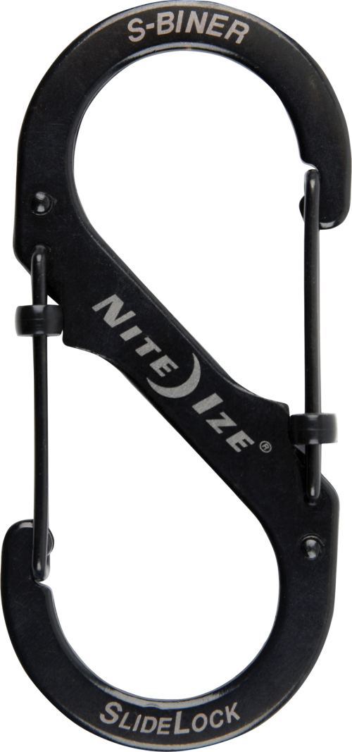 Nite Ize S-Biner SlideLock - Gr. 4, schwarz - Ladungssicherung & Befestigung