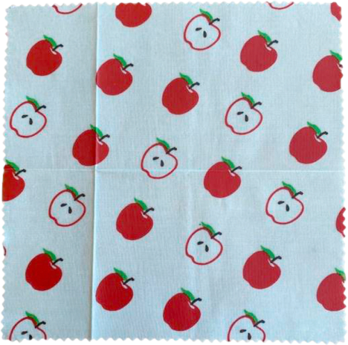 Nuts Innovations Bienenwachstuch 2er Set Apfel - Lebensmittelbehälter / Vorratsdosen