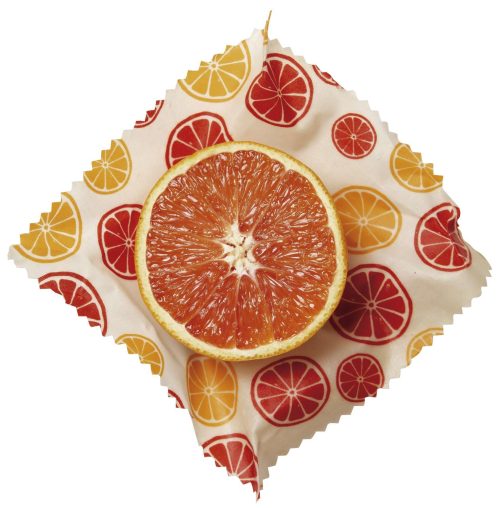 Nuts Innovations Bienenwachstuch 2er Set Zitrus - Lebensmittelbehälter / Vorratsdosen