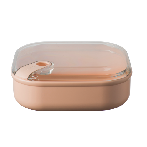 Omada niedrige Brotdose 1 Liter rosa - Lebensmittelbehälter / Vorratsdosen