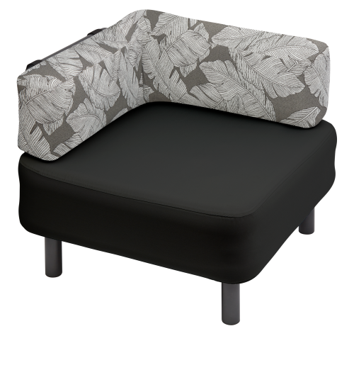 One Bar Element 1 L-Rückenlehnenbezug Palm Charcoal - Polster & Sitzauflagen