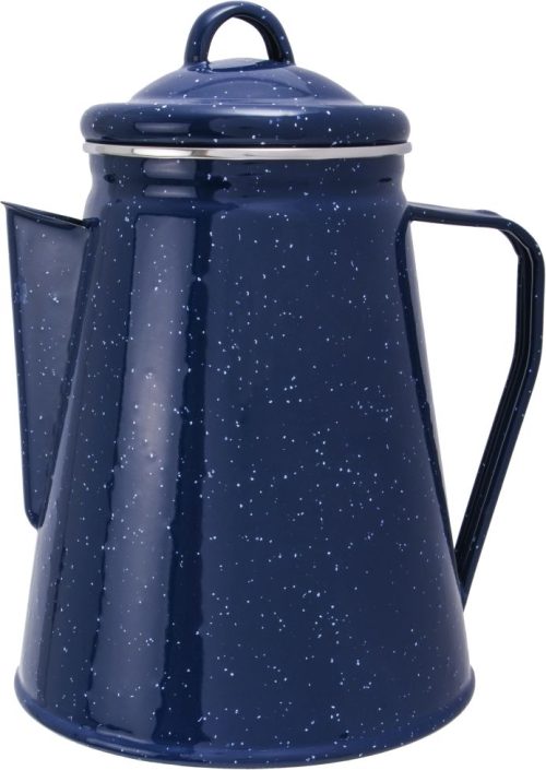 Origin Outdoors Emaille Kaffeekanne 1,8 Liter blau  - Kaffeemaschinen & Wasserkocher