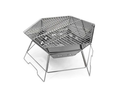 Origin Outdoors Hexagon Grill und Feuerschale 40 x 45 cm - Holzkohlegrills
