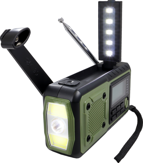 Origin Outdoors Multi Kurbelradio 4000 mAh grün - Camping-Radio