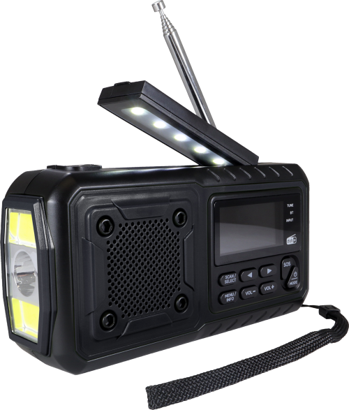 Origin Outdoors Multi Kurbelradio DAB+ 4000 mAh schwarz - Camping-Radio
